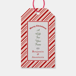 God jul Red White-Helgdagar anpassa Presentetikett