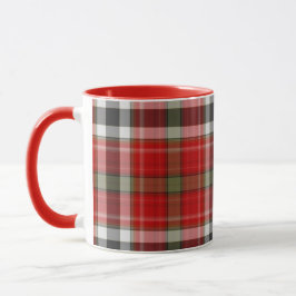 God jul, Red White Tartan Play Mugg