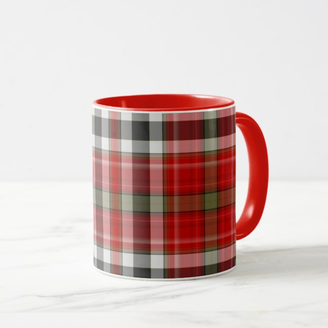 God jul, Red White Tartan Play Mugg (Framsida höger)
