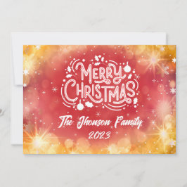 God jul Red Winter Snöflingor Julkort