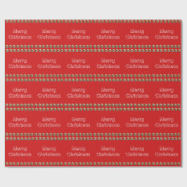 God jul Red Wrapping Papper Presentpapper