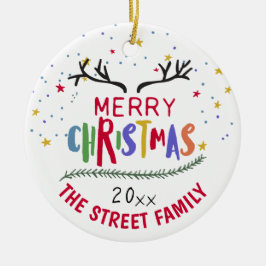 God jul Reindeer Antlers Achievement Ceram Julgransprydnad Keramik