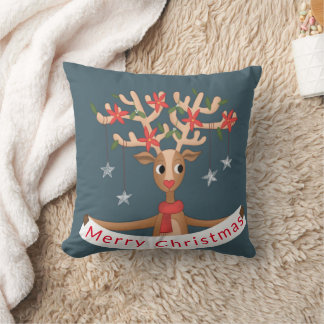 God jul Reindeer Dekorativ kudde