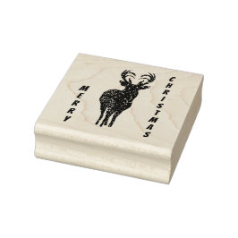 God jul Reindeer Frimärke Stämpel