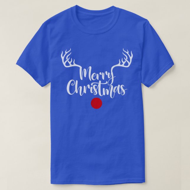God jul Reindeer Horn, God jul 202 T Shirt (Design framsida)