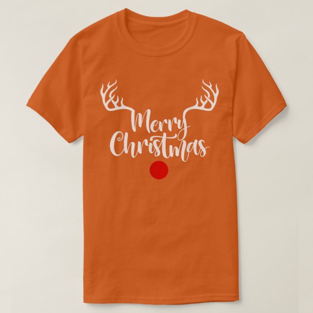 God jul Reindeer Horn, God jul 202 T Shirt (Design framsida)