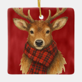 God jul Reindeer Julgransprydnad Keramik