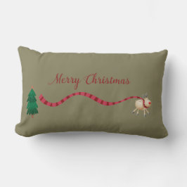 God jul Reindeer Lumbarkudde