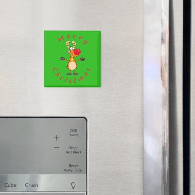 God jul Reindeer Magnet (In Situ (Fridge))