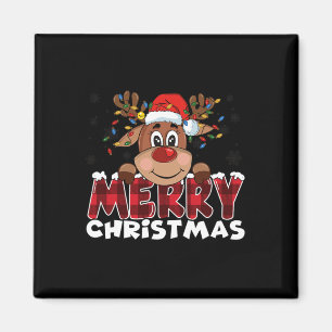 God jul Reindeer Manar Women Family Matching Magnet
