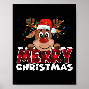 God jul Reindeer Manar Women Family Matching Poster
