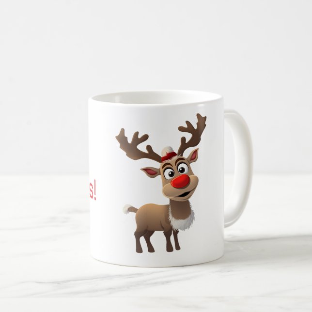 God jul Reindeer - Mugg (Framsida höger)
