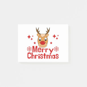 God jul Reindeer Post-it Block
