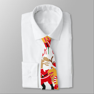 god jul reindeer Santa dinosaur slipsar