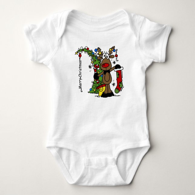 God jul Reindeer Tee (Framsida)