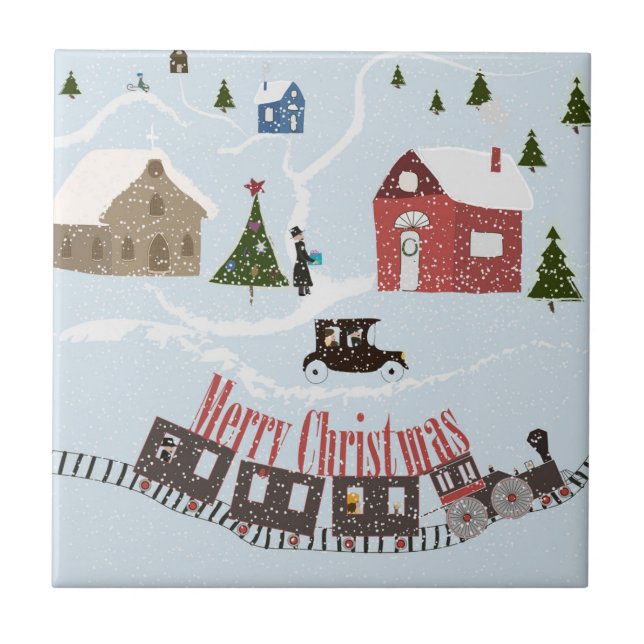 God jul, rektor kakelplatta (Framsidan)