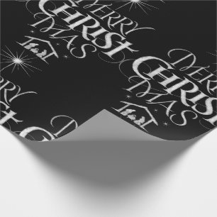 God jul Religiösa Calligraphy Chalkboard Presentpapper