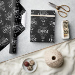 God jul Religiösa Calligraphy Chalkboard Presentpapper<br><div class="desc">Vi säger "God jul, men ofta glömmer vi ursprung i ord. Den här originalhandboken skriver ut användor på sin unika utformning för att enkelt och elegant berätta om historien i det stiliga och roligt-kritvyn. Visa din CHRISTmas-anda. Hitta den här biet av designade bokstäver på andra produkter - kolla bara in...</div>