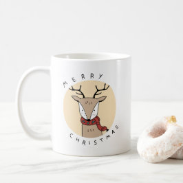 God jul renar med Scarf Kaffemugg