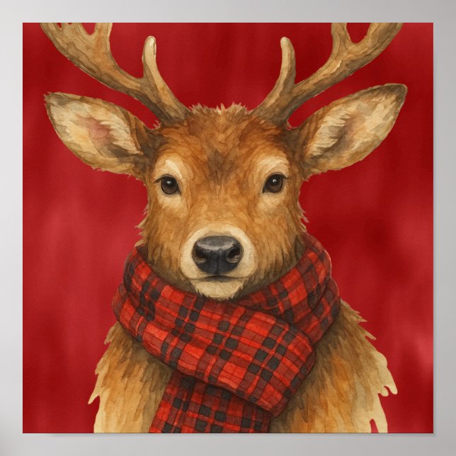 God Jul Renar Poster (Framsidan)