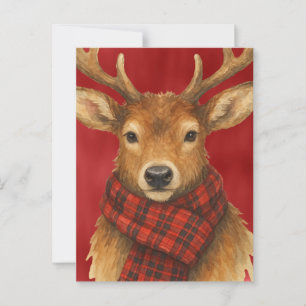 God Jul Renar Vykort
