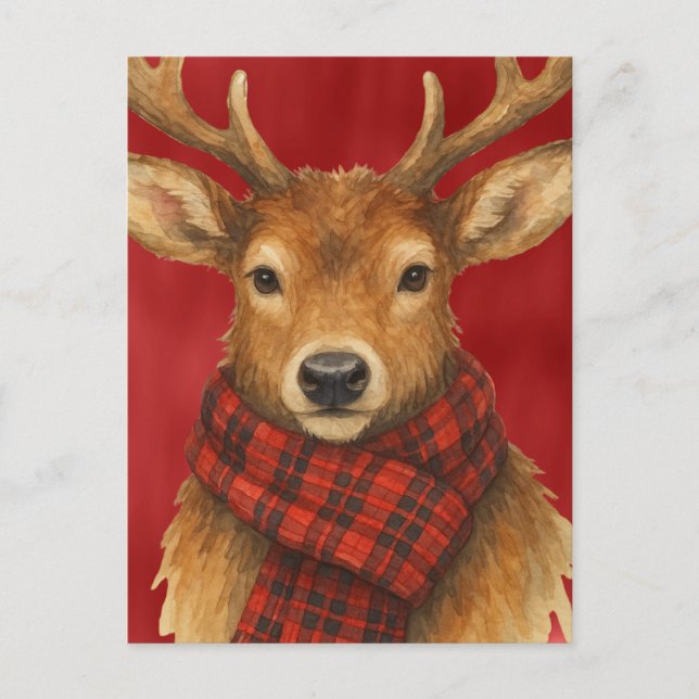 God Jul Renar Vykort (Framsida)