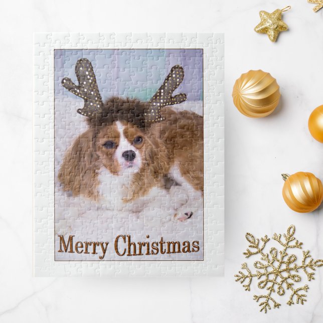 God Jul Renhjort Cavalier King Charles  Pussel (Skapare uppladdad)