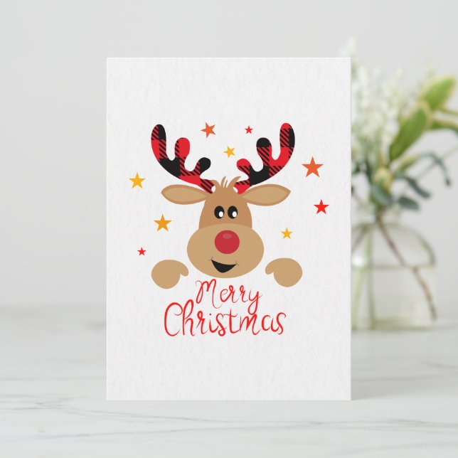 God Jul Renkort  Inbjudningar (Stående Fram)