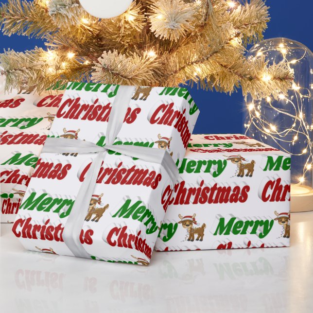 God jul Renstypografi Presentpapper (Helgdagar)