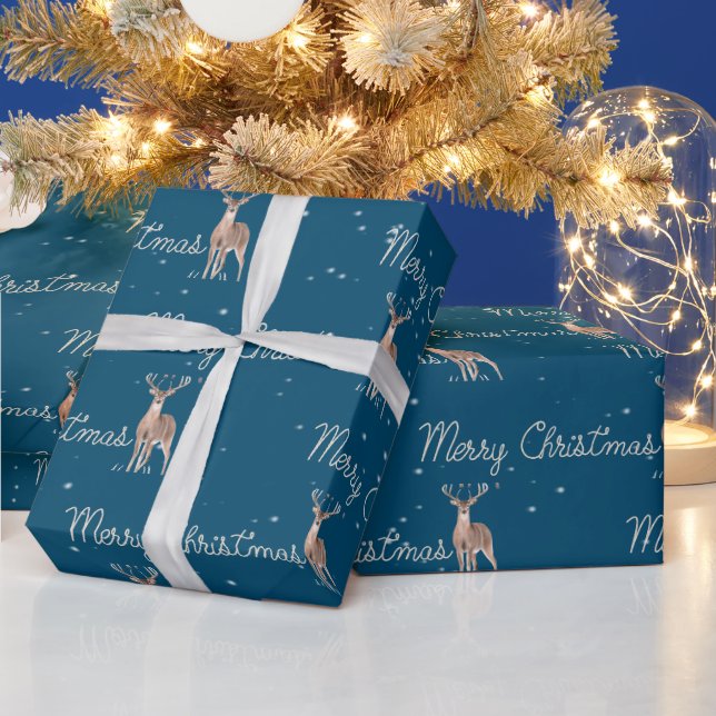 God Jul Rep och Hjort Presentpapper (Helgdagar)