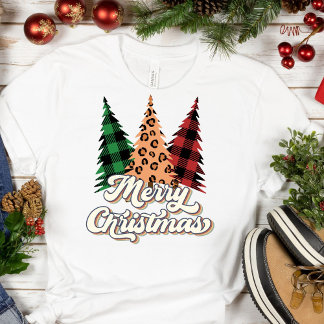 God jul Retro Julgranar T-Shirt