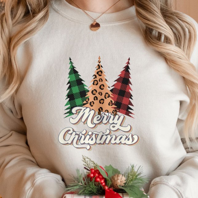 God jul Retro Julgranar T Shirt (Skapare uppladdad)