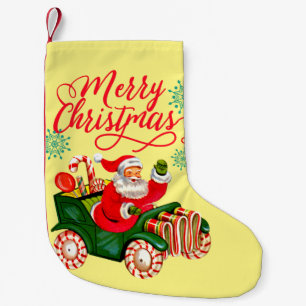 God jul Retro Jultomten Candy Car Liten Julstrumpa