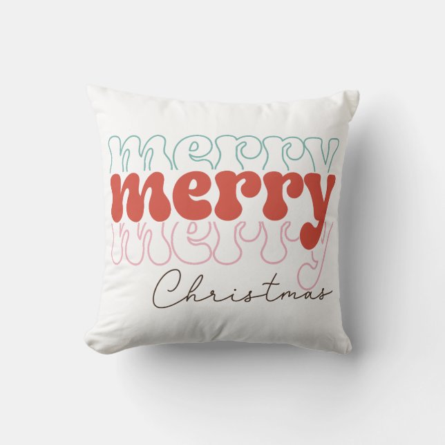 God jul Retro Kudde (Framsida)