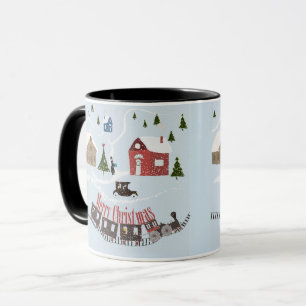 God Jul, retro Mugg