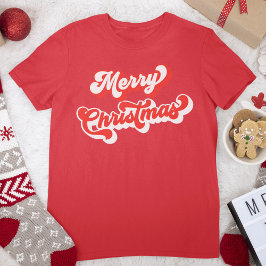 God jul Retro Red Classic T Shirt
