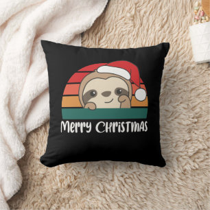 God jul Retro Sloth jul Dekorativ kudde