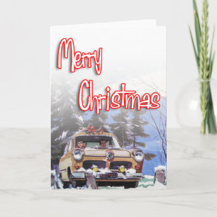 God jul - Retro stil Helgkort