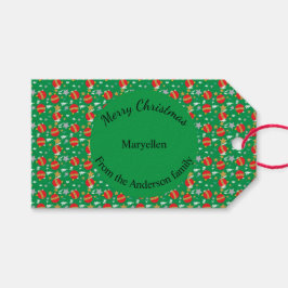 God jul retro till och från ställe presentetikett