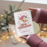 God jul Retro Typography Santa Rosa Hat Inbjudningar<br><div class="desc">God jul-rosa-retrotypografi med Jultomten med rosa hatt.</div>