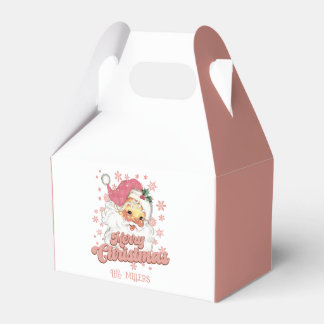 God jul Retro Typography Santa Rosa Hat Presentaskar