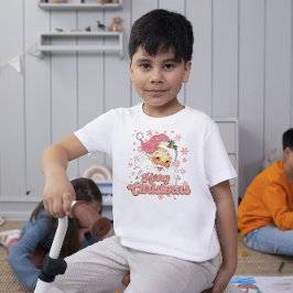 God jul Retro Typography Santa Rosa Hat T Shirt