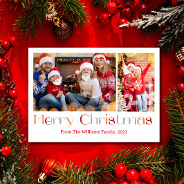 god jul-retrocalligrafi 2-fotokollage julkort