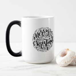 God jul-retrotypografi magisk mugg