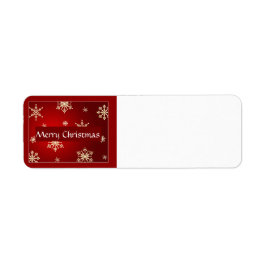 God jul returadress etikett