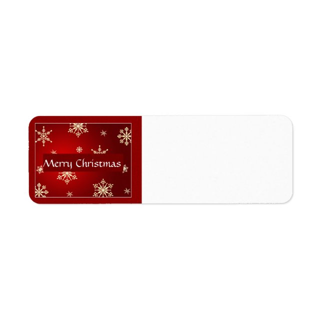 God jul returadress etikett (Framsidan)