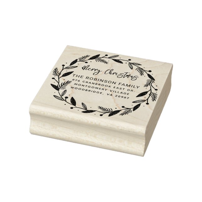 God jul Returadress för andningsskydd Stämpel (Stämpel)