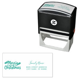 God jul Returadress Self-Inking Frimärke Självfärgande Stämpel