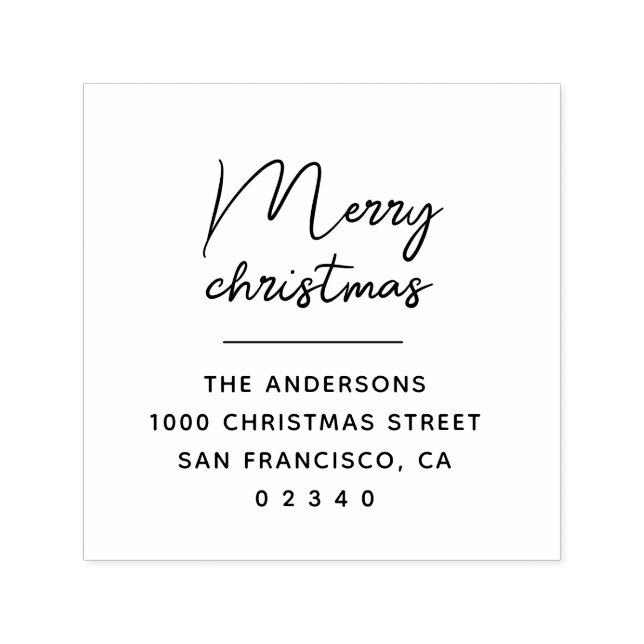 god jul-returadress självfärgande stämpel (Design)