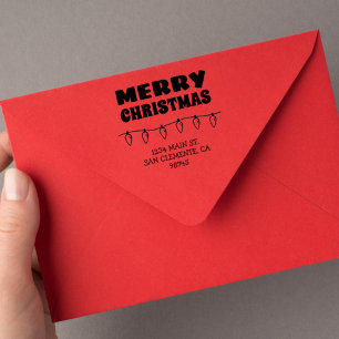God jul Returadress Stämpel
